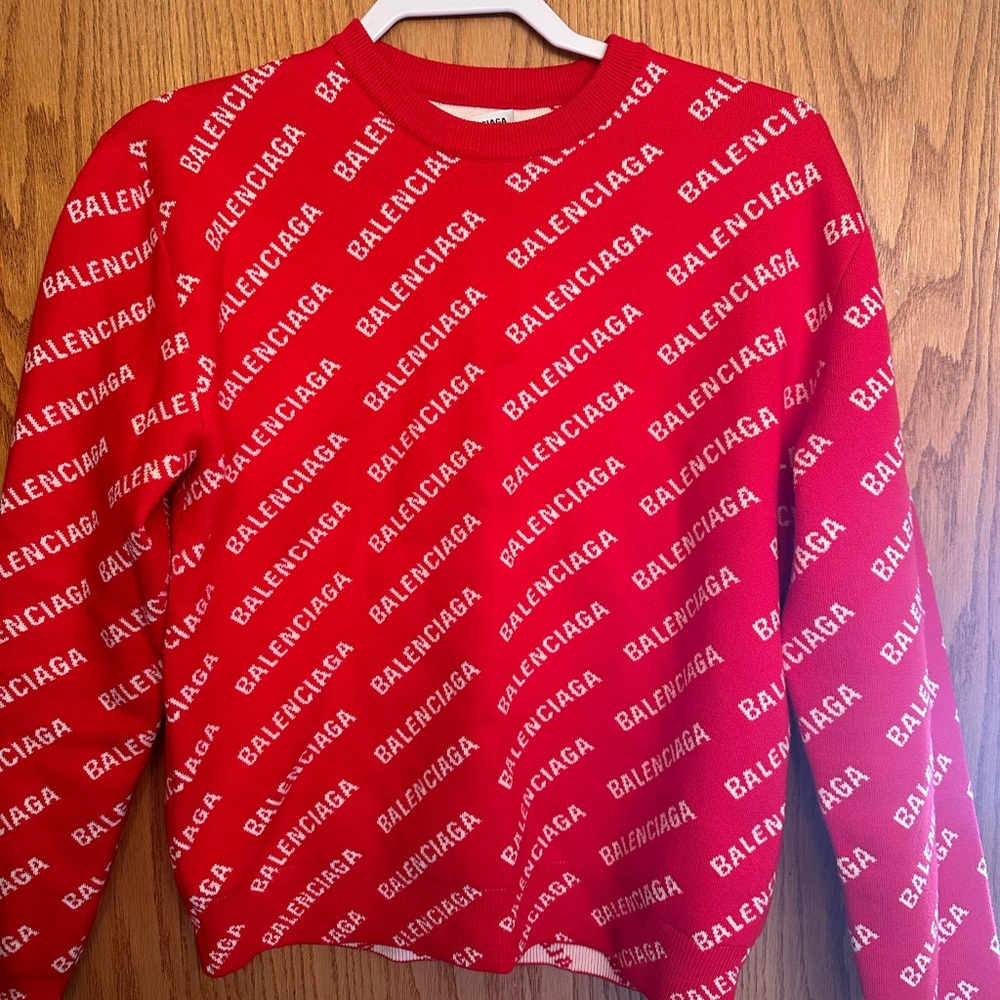 Balenciaga Red Sweater